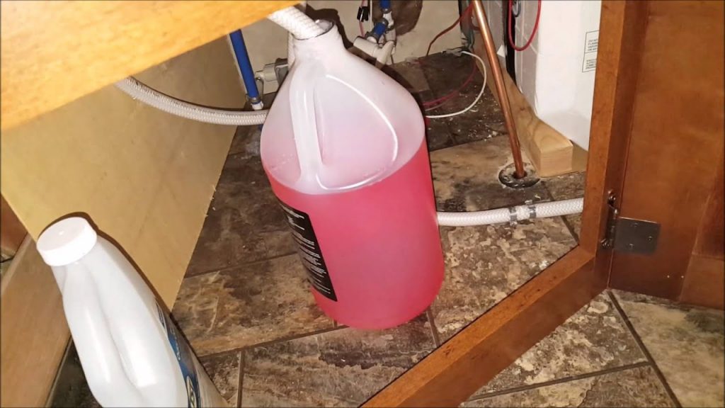 RV safe antifreeze is an important material when used to winterize your RV.